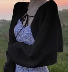 DAZY ベルト付きカーディガン