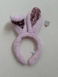 【ディズニー・イースター♡うさぎ耳ファーカチューシャ ピンク】