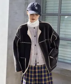 フリークスストア　ボアジャケット　リバーシブル