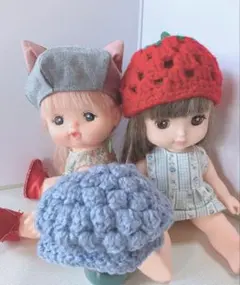 36.ぷちリカちゃん みつごの赤ちゃん 着せ替え服 トップス＆サロペット