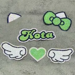 うちわデコパーツ　HJN-ライトグリーン（薮宏太）