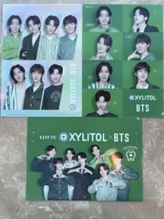 BTS クリアファイル3枚セット　LOTTE XYLITOL キシリトール