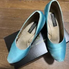 Kentdance ケント　社交ダンスシューズ 23.5cm 綺麗なブルーのサムネイル