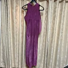 ロングワンピース　ノースリーブ　ピンク　9号