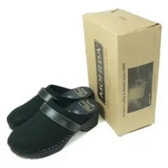 スウェーデン製 MOHEDA サボ 24.0cm EU38 W/BLK