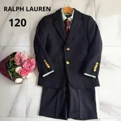 美品 ラルフローレン 4点セット フォーマル 120 スーツ 紺ブレ ネクタイ