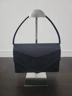 フォーマルバッグ 日本製 刺繍 葬儀 お葬式 弔事 慶弔両用 かばん ブラック