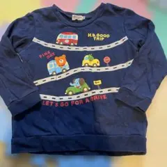ホットビスケッツ　トレーナー ネイビー　100