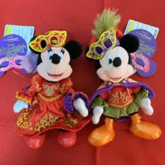 ディズニーシー ハロウィン2012年 ぬいぐるみバッジ(ミッキー/ミニー)