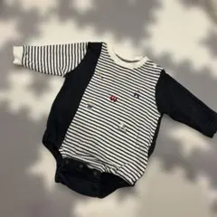 『A 様専用』cottoli コトリ ベビー 長袖 ロンパース 70 ボーダー