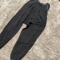 黒 サルエルパンツ ゴム入り