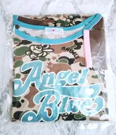 ⛳エンジェルブルー⛳迷彩✮Tシャツ◇七分袖/長袖◇160◇ロゴ×ラメ⭐️Bee