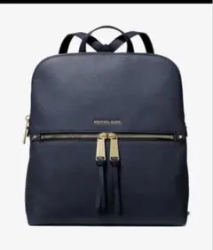 美品マイケルコースMICHAEL KORS スリムリュック バックパック 紺