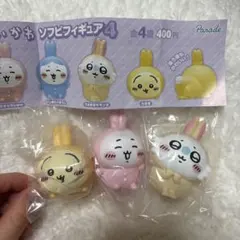 ちいかわ　ソフビフィギュア4 ちいかわ うさぎ モモンガ