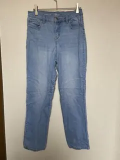 ストレートレッグ ライトブルー デニムパンツ 32 ジーンズ レディース ズボン