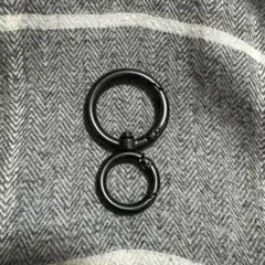 ブラック リングカラビナ キーホルダー HUF アメカジ 古着 ヴィンテージ