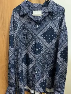 URBAN RESEARCH iD ペイズリー柄シャツ