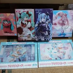 初音ミク・雪ミク・チロルミク・桜ミク フィギュア　アクリルボード６点セット