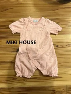 【MIKI HOUSE】半袖水玉柄2wayロンパース 50-60