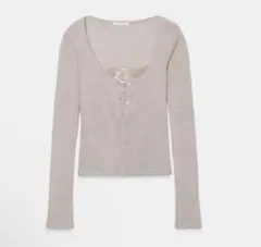 ZARA レーストップコントラストジャケット サンド S