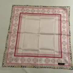 BURBERRY 花柄ハンカチ ラインストーン付き