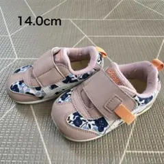 asics アシックス スクスク ピンク柄 14.0cm ※記名有