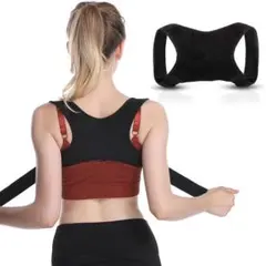 猫背を瞬時に解消❤️姿勢サポーター 姿勢ベルト 調節可能 伸縮 男女兼用 M