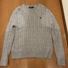 ラルフローレン　 ニット　セーター　S グレー