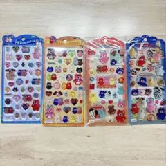 正規品‼️mojojojo うるちゅるポップシール シール 4種類セット