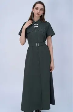 HARE ジャガードチャイナボレロワンピース ブラック - メルカリ