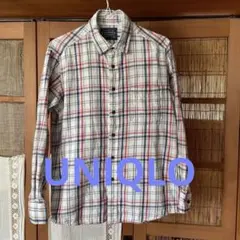 UNIQLO FLANNEL チェック柄 長袖シャツ Mサイズ