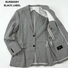 近年モデル☆バーバリー シアサッカー テーラードジャケット ギンガムチェック