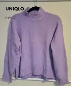 ☆本日まで！UNIQLO ラベンダータートルネック ニット Mサイズ