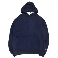 ヒ*ロ様 チャンピオン スウェットパーカー ロゴ刺繍 フーディ 裏起毛 US古着