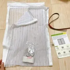 限定1点✨マグネット式網戸 メッシュ カーテン　80×120㎝　ホワイト