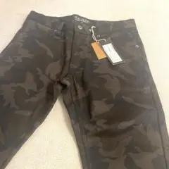 新品未使用品 HALHAM ウォームストレッチパンツ ブラックカモ M