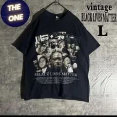 ヴィンテージ　Tシャツ　ビッグプリント　ストリート　B系　黒　古着　L