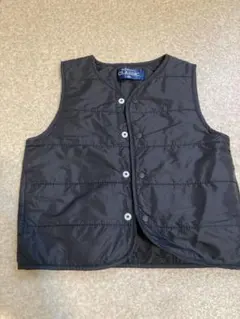 ELFINDOLL CLASSIC ベビーダウンベスト 80 黒　西松屋