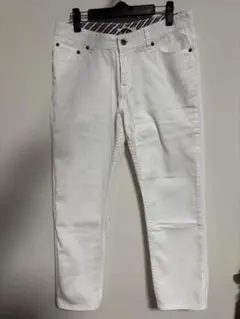 ホワイトストレートデニム　Ｌサイズ