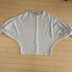 STオーバーサイズ バルーンスリーブ Tシャツ ライトグレー Lサイズ