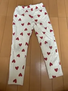 BREEZE キッズ レギンス ズボン　120cm ハート柄