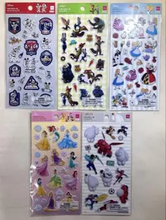 ★24時間以内発送 ダイソー ディズニー ぷっくりシール 5枚セット★のサムネイル