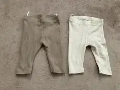 【美品】H&M オーガニックコットン レギンス 2色セット