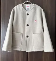 DANTON ダントン ウール ノーカラー ジャケット 12月31日までの出品
