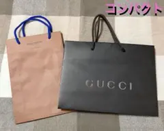 【2枚セット】ハイブランド ショッパー紙袋（グッチ・LOUIS VUITTON）