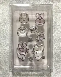 ホワイトタイガーとブラックタイガー ぷくちゅるシール　pukuchuru