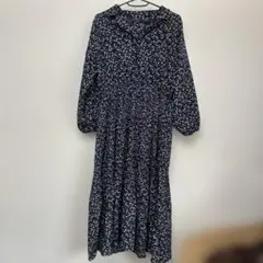花柄ワンピース 長袖