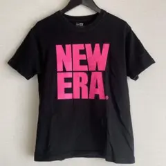 【NEW ERA】ニューエラ 半袖Tシャツ 黒×ピンクのサムネイル