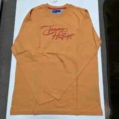 トミーヒルフィガー 長袖Ｔシャツ オレンジ色 キッズ12 152 タグ付