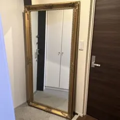 ゴールド装飾フレームの姿見